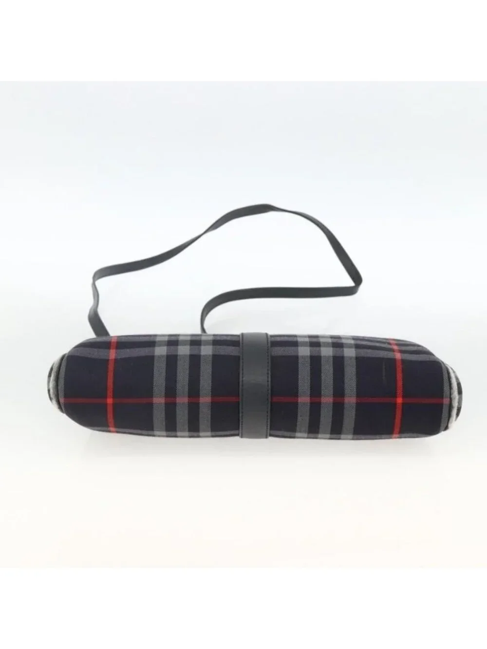 Authentic Burberrys Nova Check Shoulder Bag Canvas Navy Gold - Picture 12 of 16